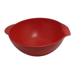 Reston Lloyd Eurita Melamine Bowl Red Display Decor Vintage Distressed Farmhouse